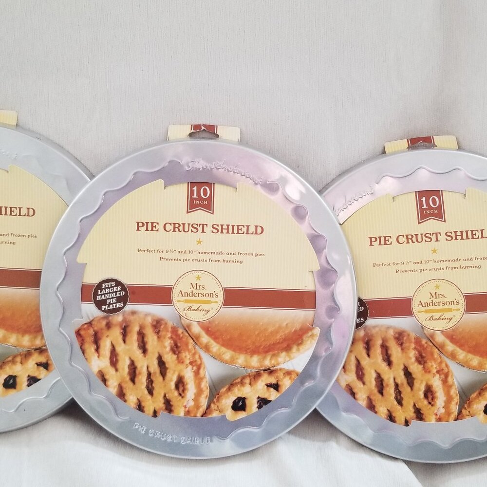3 Pie Crust Shield 10 inch Brand New Mrs. Anderson's Baking